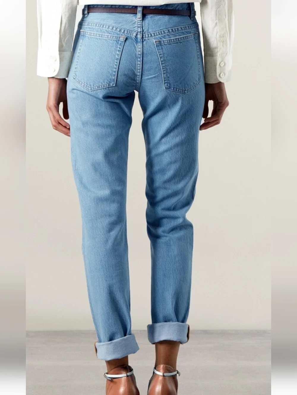 A.P.C. Women Petit New Standard Straight Leg Button Fly Light Denim Jeans 28 - Picture 3 of 13